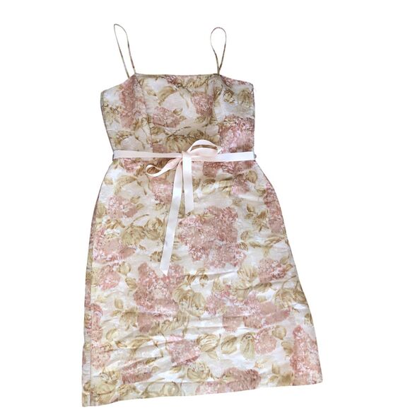 Ann Taylor Dresses & Skirts - Ann Taylor Pink Floral Brocade Silk Blend Cocktail Wedding‎ Guest Dress  Sz 12